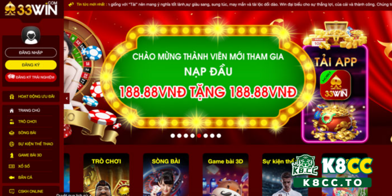 Game 33win đa dạng, hấp dẫn