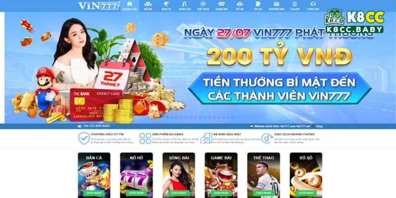 Những ưu điểm của Casino Vin777 thu hút người chơi